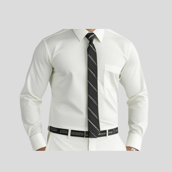 Men's Plain Off White Formal