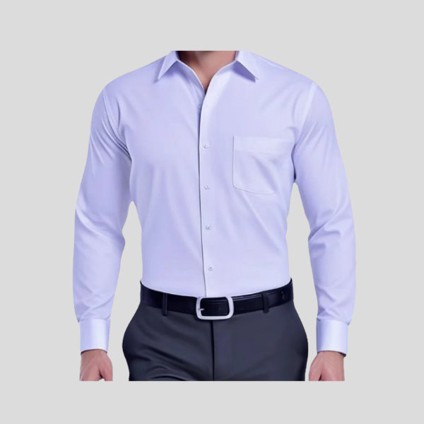 Men's Plain White Formal